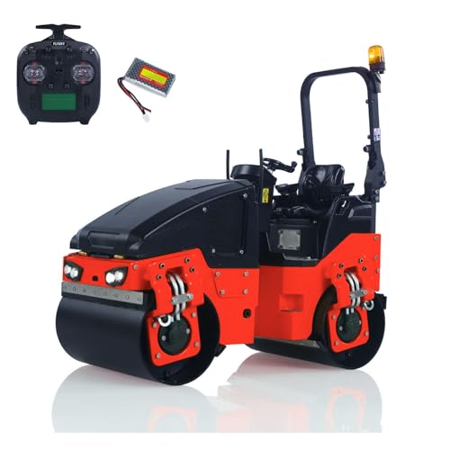 TOUCAN RC HOBBY Mini 1/14 Metall Funkgesteuerte Straßenwalze BW120AD RC Elektro-Engineering-Fahrzeug Dual-Bürstenmotoren Flysky ST8 Batterie Outdoor von TOUCAN RC HOBBY