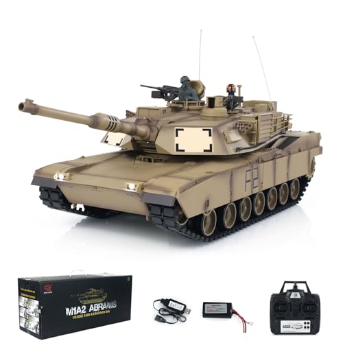 TOUCAN RC HOBBY Pro.Edition RTR 2.4Ghz Henglong 1/16 TK7.0 Kunststoff M1A2 Abrams RTR RC Panzer 3918 mit 360° Turm BB Airsoft Smoke Effekt IR Battle mit Sticter von TOUCAN RC HOBBY