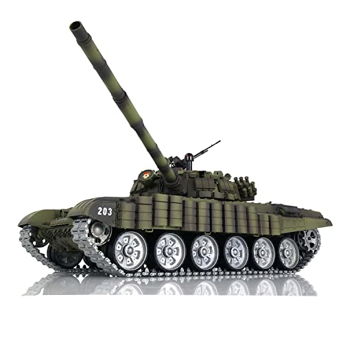 TOUCAN RC HOBBY Pro.Edition RTR Heng Long T72 RC Panzer 3939 360° Turm 1:16 TK7.0 Metallschienen Gestänge Rotes Auge BB Airsoft Raucheffekt IR Battle mit Sticter von TOUCAN RC HOBBY