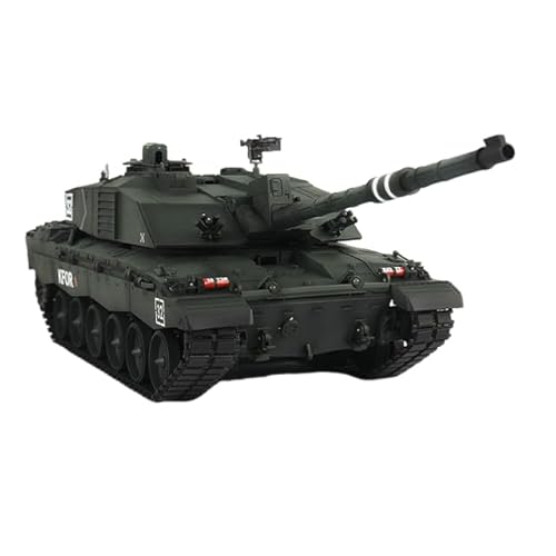 TOUCAN RC HOBBY Pro.Edition RTR Henglong 1/16 Dunkelgrün TK7.0 Upgrade Challenger II RC Panzer 3908 mit 360° Turm BB Airsoft Smoke Effekt IR Battle mit Sticter von TOUCAN RC HOBBY
