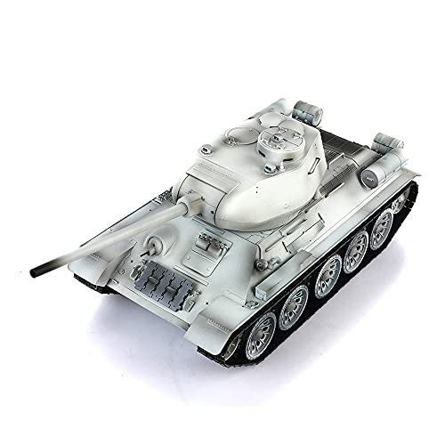 TOUCAN RC HOBBY Pro.Edition RTR Henglong 1/16 TK7.0 T34-85 RC Panzer 3909 360° Turm Metallschienen Barrel Recoil BB Airsoft Smoke Effect IR Battle with Sticter von TOUCAN RC HOBBY