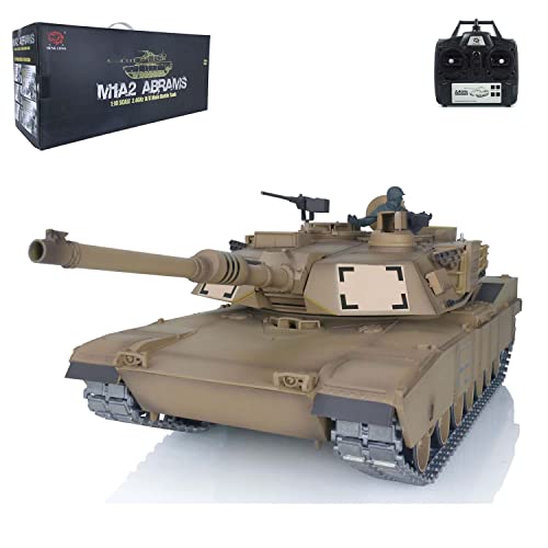 TOUCAN RC HOBBY Pro.Edition RTR Henglong 1/16 TK7.0 Upgraded Barrel Recoil M1A2 Abrams RTR RC FPV Tank 3918 360° BB Airsoft Smoke Effect IR Battle with Sticter von TOUCAN RC HOBBY