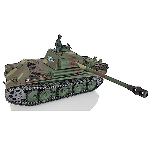 TOUCAN RC HOBBY Pro.Edition RTR Henglong 1/16 TK7.0 Upgraded German Panther G FPV RTR RC Panzer 3879 mit 360° Turm BB Airsoft Smoke Effekt IR Battle mit Sticter von TOUCAN RC HOBBY