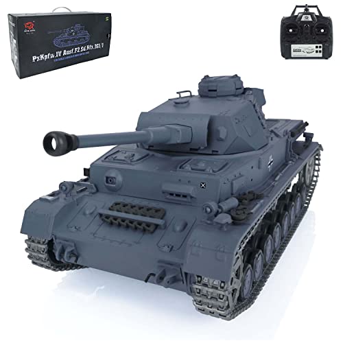 TOUCAN RC HOBBY Pro.Edition RTR Henglong 1/16 TK7.0 Upgraded Panzer IV F2 RTR RC Panzer 3859 mit 360° Turm BB Airsoft Smoke Effekt IR Battle mit Sticter von TOUCAN RC HOBBY