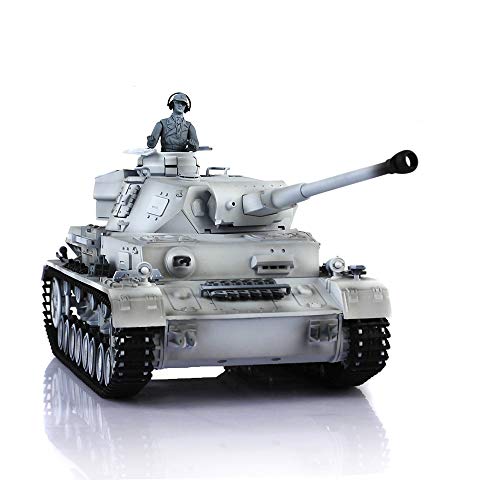 TOUCAN RC HOBBY Pro.Edition RTR Henglong 2.4GHz 1/16 Snow TK7.0 Kunststoff Deutscher Panzer IV F2 RTR RC Panzer Modell 3859 BB Airsoft Smoke Effekt IR Battle mit Sticter von TOUCAN RC HOBBY
