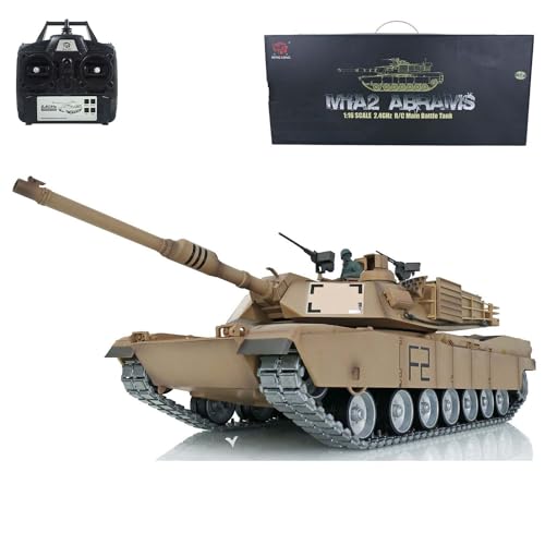 TOUCAN RC HOBBY Pro.Edition RTR Henglong Abrams RC Panzer 1/16 TK7.0 3918 Ferngesteuertes Tracked Car Openable Hatch BB Airsoft Smoke Effect IR Battle with Sticter von TOUCAN RC HOBBY