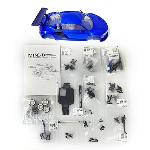 TOUCAN RC HOBBY R8 Karosseriegehäuse-Fahrgestell-Set, DIY, 1/28 AWD 4 x 4 MINID Rennfahrzeug, RC-Modell TOUCAN RC HOBBY R8 Karosseriegehäuse-Fahrgestell-Set, DIY, 1/28 AWD 4 x 4 MINID Rennfahrzeug, RC-Modell von TOUCAN RC HOBBY