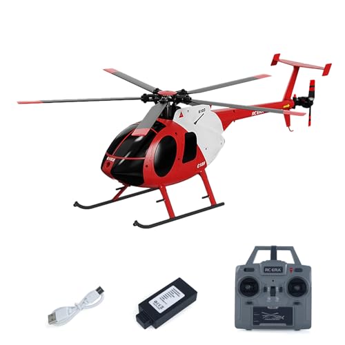 TOUCAN RC HOBBY RC ERA 1/28 C189 Bird Ferngesteuerter Hubschrauber MD500 Dual Brushless-Motoren 6-Achsen-Gyro Optische Flusspositionierung Modellspielzeug für Hobby von TOUCAN RC HOBBY