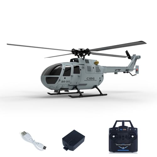 TOUCAN RC HOBBY RC ERA 1/48 C186, Kunststoff, 2,4 GHz, Ferngesteuerter Hubschrauber, 7,4 V Akku, Höhenhaltung, schlagfestes Design, Kunstflugmanöver für Hobby von TOUCAN RC HOBBY