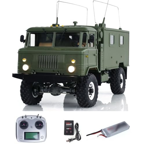 TOUCAN RC HOBBY RC GC4M RTR im Maßstab 1/10, zusammengebauter Militär-Kommando-LKW, mit Licht, Ton und Rauch als besonderes Geschenk von TOUCAN RC HOBBY