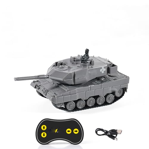 TOUCAN RC HOBBY RTR 1/77 RC Panzer German Panther Battle Tank 360°Rotation Led Light Mini Toy von TOUCAN RC HOBBY