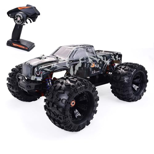 TOUCAN RC HOBBY Racing 1/8 RC Monster Truck 90KM/H 4WD Ferngesteuerter Rennwagen MT8 Pirates3 Metallstoßdämpfer 120A ESC-Sender von TOUCAN RC HOBBY
