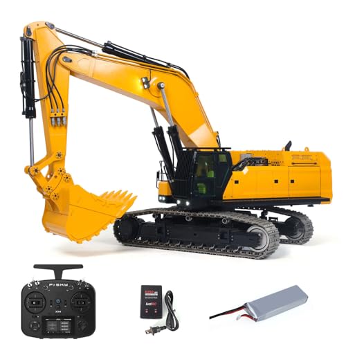 TOUCAN RC HOBBY Schwere Maschine 1/14 RC Hydraulikbagger 395F Ferngesteuerter Metallbagger RTR Modellauto für Erwachsene 1,0 l Doppelpumpe Frsky X14 Funkbatterie TOUCAN RC HOBBY Schwere Maschine 1/14 RC Hydraulikbagger 395F Ferngesteuerter Metallbagger RTR Modellauto für Erwachsene 1,0 l Doppelpumpe Frsky X14 Funkbatterie von TOUCAN RC HOBBY