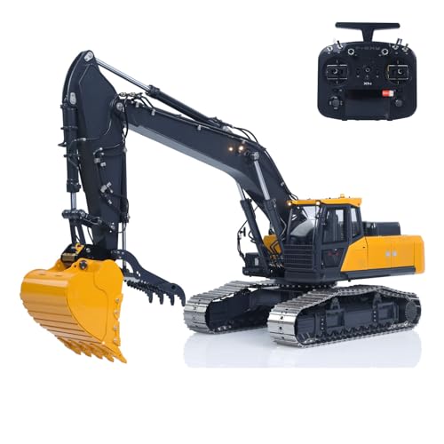 TOUCAN RC HOBBY Super Frog 3 Pumpen E400 Pro 6CH Ventil Daumentyp 1/14 RC Hydraulikbagger Metallfernbedienung Bagger Frsky X14 Radio Sound von TOUCAN RC HOBBY
