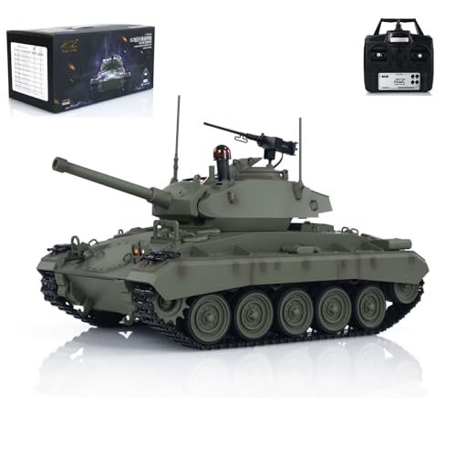 TOUCAN RC HOBBY Tongde 1/16 M24 Chaffee RC Light Tank Elektro-Schützenpanzer Modell von TOUCAN RC HOBBY