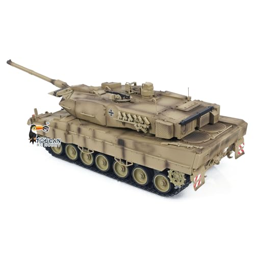 TOUCAN RC HOBBY Tongde 1/16 RC Infrarot Kampfpanzer Deutscher Leopard2A7 Elektro Militärpanzer von TOUCAN RC HOBBY