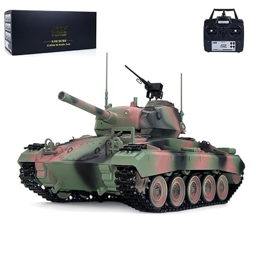 TOUCAN RC HOBBY Tongde M24 Chaffee 1/16 RC Panzer Infrarot Combat Sys Metall Upgraded Wheel 320° von TOUCAN RC HOBBY