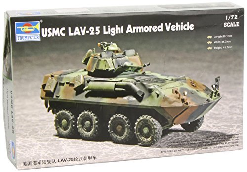 TOUCAN RC HOBBY Trumpeter 07268 Panzer USMC LAV-25, Maßstab 1:72, leicht gepanzertes Fahrzeugmodell von TOUCAN RC HOBBY