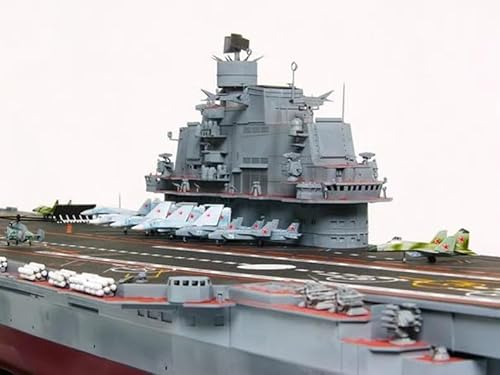 TOUCAN RC HOBBY UdSSR Admiral Kuznetsov Flugzeugträger-Modellbausatz im Maßstab 1:350, Grau, 86,9 x 24,8 cm von TOUCAN RC HOBBY
