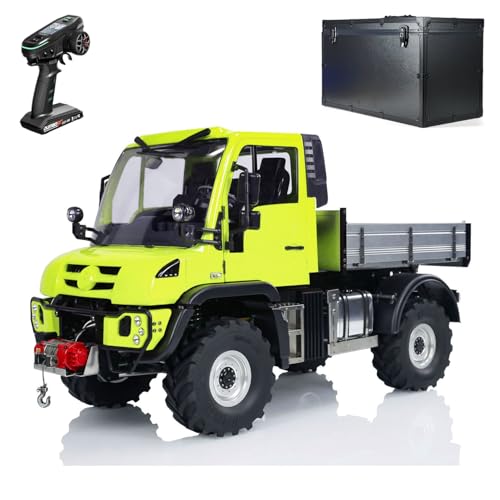 TOUCAN RC HOBBY Uni U423 1/10 RC Rock Crawler Auto 4X4 4WD Ferngesteuerte Geländewagen Metallachsen Schaufel Seilwinde Lichter Sound DDF350 Radio Outdoor von TOUCAN RC HOBBY