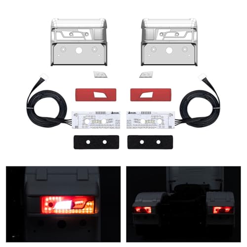 TOUCANHOBBY 5V LED Pastic Rücklicht Warnleuchte fließendes Wasser Licht für DIY 1/14 RC Traktor LKW 770S 56368 56371 R470 R620 Auto von TOUCAN RC HOBBY