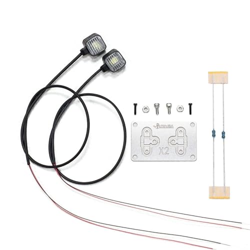 TOUCANHOBBY LED 2,2 V-3V Pastic Spotlight für DIY 1/14 RC Traktor LKW Anhänger Raupen Auto Off Road Fahrzeug Dumper LKW-Lader von TOUCAN RC HOBBY