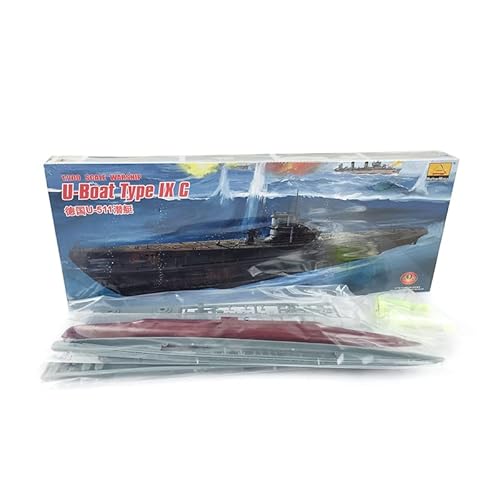 Toucan RC Hobby Minihobby 80915 1/200 Deutsches U-Boot Typ Ix C U-Boot Modellbausatz mit Motor DIY von TOUCAN RC HOBBY