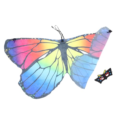 TOVINANNA 1 Satz Butterfly Wing Cape für Schmetterlingsflügel Kostüm Umhang für Halloween Karneval und Cosplay für Kinderfestivals und Bühnenaufführungen von TOVINANNA