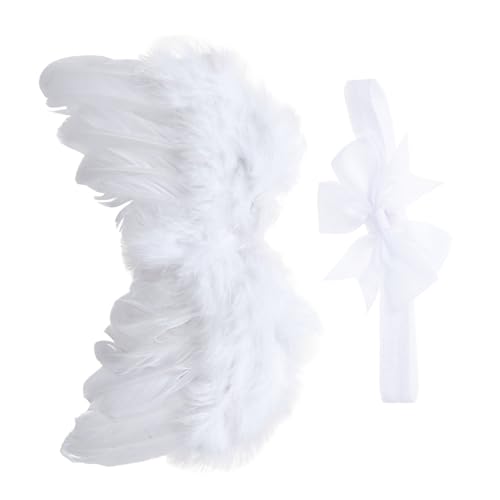TOVINANNA 1 Satz Engel Federflügel Set Engel Kostüm Für Mädchen Engelsflügel Für Engelsflügel-dekore Engelskostüm Für Mädchen Und Flügel Kostüm Engel-stirnband Weiß TOVINANNA 1 Satz Engel Federflügel Set Engel Kostüm Für Mädchen Engelsflügel Für Engelsflügel-dekore Engelskostüm Für Mädchen Und Flügel Kostüm Engel-stirnband Weiß von TOVINANNA