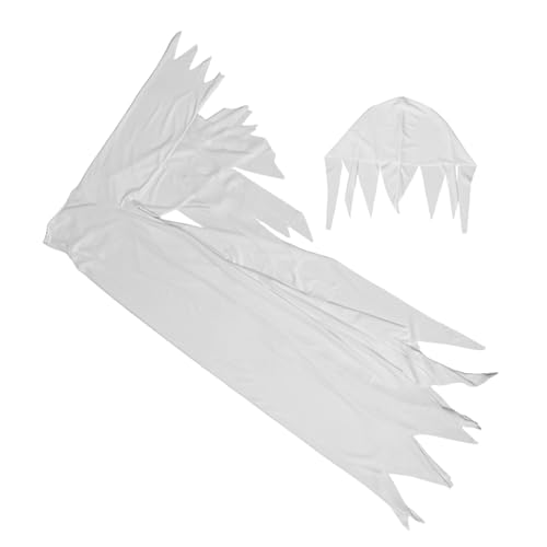 TOVINANNA 1 Satz Gruseliges Weißes Geisterkleid mit Hut Einzigartiges Design für Cosplay Faschingskostüme Partys TOVINANNA 1 Satz Gruseliges Weißes Geisterkleid mit Hut Einzigartiges Design für Cosplay Faschingskostüme Partys von TOVINANNA