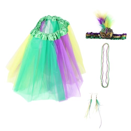 TOVINANNA 1 Satz Karnevalsparty-set Modeaccessoires Karneval Halsketten Karnevalskopfschmuck Königliche Kostüme Halloween-partygeschenke Halloween-halsketten Regenbogen-tutu-frauen Plastik TOVINANNA 1 Satz Karnevalsparty-set Modeaccessoires Karneval Halsketten Karnevalskopfschmuck Königliche Kostüme Halloween-partygeschenke Halloween-halsketten Regenbogen-tutu-frauen Plastik von TOVINANNA