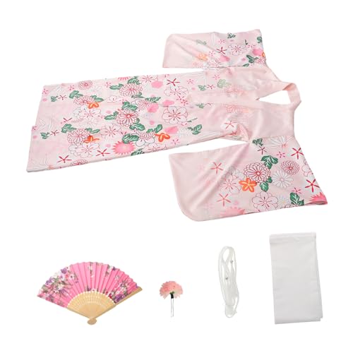 TOVINANNA 1 Satz Kimono-Furisode-Kleidung japanisches Outfit japanisches kleid für damen japanisches Kimono-Cosplay Kimono-Pyjamas für Frauen Kimonogürtel Polyester Rosa TOVINANNA 1 Satz Kimono-Furisode-Kleidung japanisches Outfit japanisches kleid für damen japanisches Kimono-Cosplay Kimono-Pyjamas für Frauen Kimonogürtel Polyester Rosa von TOVINANNA