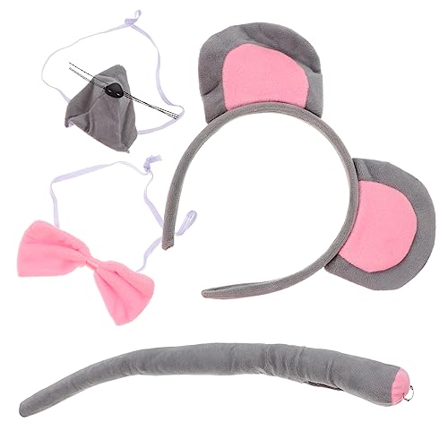 TOVINANNA 1 Satz Kostümset für Teiliges Mäuse Accessoire mit Haarreif und Schleife für Halloween und Kostümpartys und zu Tragen von TOVINANNA