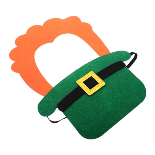 TOVINANNA 1 Satz Lustige gefälschte Schnurrbartaufkleber falsche Bärte Bart gefälscht st Patricks Day Schnurrbart St. Patricks Hut Bart-Halloween Langer Bart gefühlt von TOVINANNA