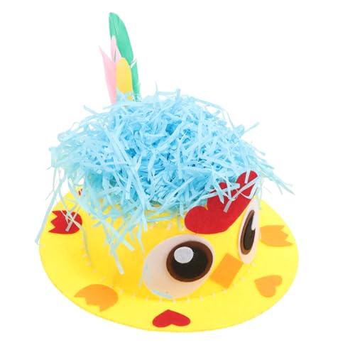 TOVINANNA 1 Satz Osterhut Osterbasteln Für Diy Kopfschmuck Für Osterhaube Selber Machen Zubehör Für Ostermützen Osterhandwerk Für Nicht Gewebt von TOVINANNA