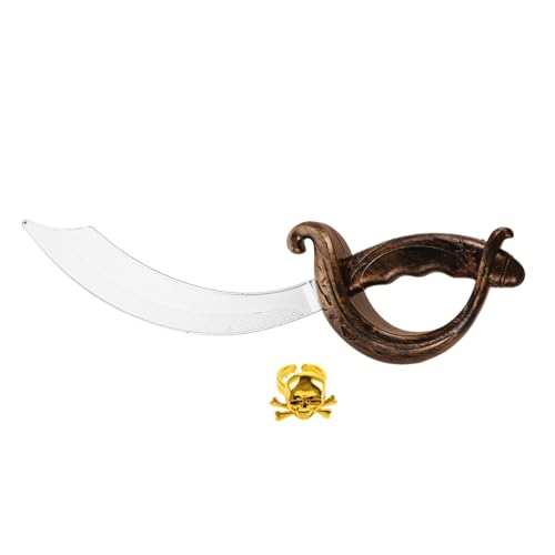 TOVINANNA 1 Satz Piratenkostüm mit Kunststoff Schwertern Accessoires für Halloween Karneval Rollenspiele Sicher Langlebig für Piratenschwert Ohrschmuck TOVINANNA 1 Satz Piratenkostüm mit Kunststoff Schwertern Accessoires für Halloween Karneval Rollenspiele Sicher Langlebig für Piratenschwert Ohrschmuck von TOVINANNA