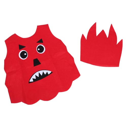TOVINANNA 1 Satz Rollenspiel Kostüm Junge Verkleidung mit Hut für Bühnenaufführungen Fotoshootings Flammenmonster Kostüm für Partys Kreative Anlässe TOVINANNA 1 Satz Rollenspiel Kostüm Junge Verkleidung mit Hut für Bühnenaufführungen Fotoshootings Flammenmonster Kostüm für Partys Kreative Anlässe von TOVINANNA