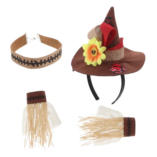 TOVINANNA 1 Set Stroh Ankleide Requisiten Mit Stirnbändern Vogelscheuchenhut Lustiger Stroh Sonnenhut Herren Vogelscheuchen Kostüm Halloween Kostüm Zubehör Große Strohhüte Für Männer TOVINANNA 1 Set Stroh Ankleide Requisiten Mit Stirnbändern Vogelscheuchenhut Lustiger Stroh Sonnenhut Herren Vogelscheuchen Kostüm Halloween Kostüm Zubehör Große Strohhüte Für Männer von TOVINANNA