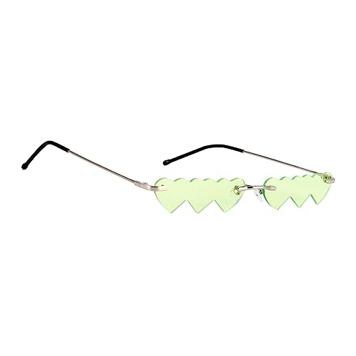 TOVINANNA 1 Stück Kleine Rahmen Sonnenbrille Elegante Sonnenbrille Partykostümzubehör Foto-Requisiten zum Schießen unregelmäßige Gläser Retro-Brille Legierung Green TOVINANNA 1 Stück Kleine Rahmen Sonnenbrille Elegante Sonnenbrille Partykostümzubehör Foto-Requisiten zum Schießen unregelmäßige Gläser Retro-Brille Legierung Green von TOVINANNA