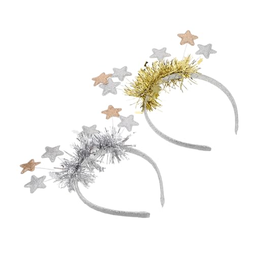 TOVINANNA 10 Stck. Festliches Stern Haarreifen Neujahr Party Kopfschmuck Gold Silber Modisch Langlebig Angenehm für Weihnachts und Silvesterfeiern Festliche Accessoires TOVINANNA 10 Stck. Festliches Stern Haarreifen Neujahr Party Kopfschmuck Gold Silber Modisch Langlebig Angenehm für Weihnachts und Silvesterfeiern Festliche Accessoires von TOVINANNA