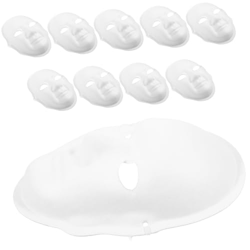 TOVINANNA 10Stücke Blanko Gesichtsmaske für Männer DIY Papiermaske Bemalen für Vollgesichtsmaske für Karneval Cosplay Halloween Kreative Bastelideen von TOVINANNA
