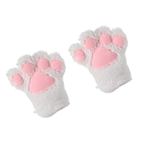 TOVINANNA 1Paar Katzenpfoten Handschuhe für Erwachsene Kaltbeständige Plüschhandschuhe für Cosplay und Halloween Komfortabel und Langlebig für Karneval und Rollenspiele von TOVINANNA