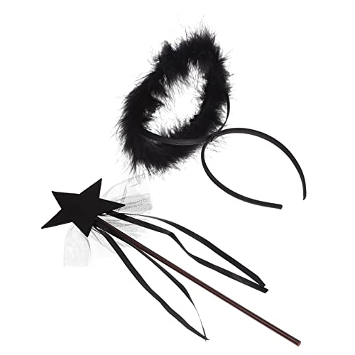 TOVINANNA 1Satz Kostüm Haarband für Teiliges mit Schwarzem Haarreifen für Cosplay Halloween und Party Dekorationen von TOVINANNA
