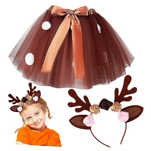 TOVINANNA 1Satz Kostüm für Tutu Rock Haarreif Set für Weihnachten für Karneval Cosplay Rehkostüm Bequemen Materialien Süß TOVINANNA 1Satz Kostüm für Tutu Rock Haarreif Set für Weihnachten für Karneval Cosplay Rehkostüm Bequemen Materialien Süß von TOVINANNA