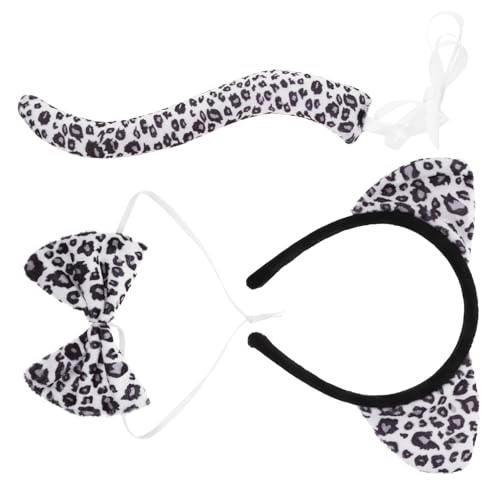 TOVINANNA 1Satz Leoparden Kostümset für Exquisites Stirnband mit Fliege für Karneval Halloween Geburtstagsfeiern Leicht von TOVINANNA