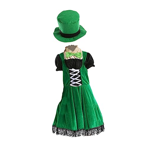 TOVINANNA 1Satz Patrick's Day Kostüm Irisches Feenkleid für Partys Cosplay Bühnenauftritte Halloween Kinderuniform für Besondere Anlässe TOVINANNA 1Satz Patrick's Day Kostüm Irisches Feenkleid für Partys Cosplay Bühnenauftritte Halloween Kinderuniform für Besondere Anlässe von TOVINANNA