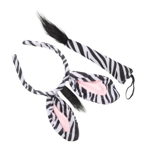 TOVINANNA 1Satz Zebra Haar Set Tier Cosplay Zubehör für Halloween Karneval Maskerade und Kostümpartys Hervorragendes Kostümzubehör für Unvergessliche TOVINANNA 1Satz Zebra Haar Set Tier Cosplay Zubehör für Halloween Karneval Maskerade und Kostümpartys Hervorragendes Kostümzubehör für Unvergessliche von TOVINANNA
