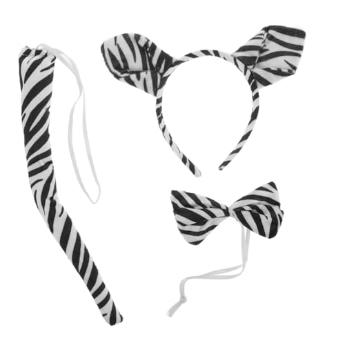 TOVINANNA 1Satz Zebra Tierohren Stirnband für Teiliges Cosplay Kostüm Requisiten mit Fliege Halloween Geburtstagsfeiern Karneval Tier Stirnband für Unvergessliche TOVINANNA 1Satz Zebra Tierohren Stirnband für Teiliges Cosplay Kostüm Requisiten mit Fliege Halloween Geburtstagsfeiern Karneval Tier Stirnband für Unvergessliche von TOVINANNA