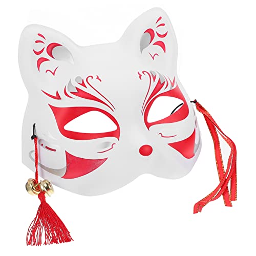 TOVINANNA 1Stück Füchermaske für Halloween Karneval Gemalte Verkleidung Sichere Umweltfreundliche Party Zubehör für Erwachsene von TOVINANNA