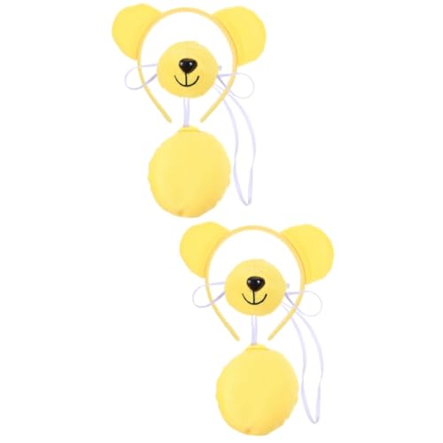TOVINANNA 2 Sätze Waschbär -stirnband -set Bärenohren Haarband Ohrenstirnband Performance-kostüm Für Kopfbedeckungen Mit Waschbärohren Süße Stirnbänder Yellow Stoff TOVINANNA 2 Sätze Waschbär -stirnband -set Bärenohren Haarband Ohrenstirnband Performance-kostüm Für Kopfbedeckungen Mit Waschbärohren Süße Stirnbänder Yellow Stoff von TOVINANNA